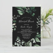 エメラルドグリーン |ブラックリハーサルディナー 招待状 (スタンド正面)