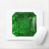 エメラルドグリーン マウスパッド (マウス)