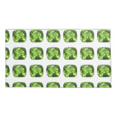 エメラルドグリーン 枕カバー (裏面-左)