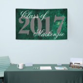 エメラルドグリーン |深いジェードベルベットグランジジュエルトーン 横断幕 (トレードショー)