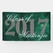 エメラルドグリーン |深いジェードベルベットグランジジュエルトーン 横断幕 (横)