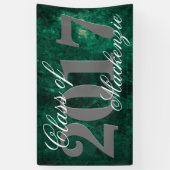 エメラルドグリーン |深いジェードベルベットグランジジュエルトーン 横断幕 (縦)