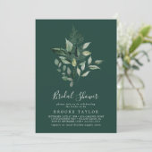 エメラルドグリーン |緑のブライダルシャワー 招待状 (スタンド正面)