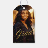 エメラルドグリーン&金ゴールドミニマリストグラッド書 ギフトタグ (裏面)