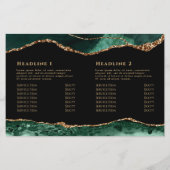 エメラルドグリーンagate二折パンフレット (裏面)