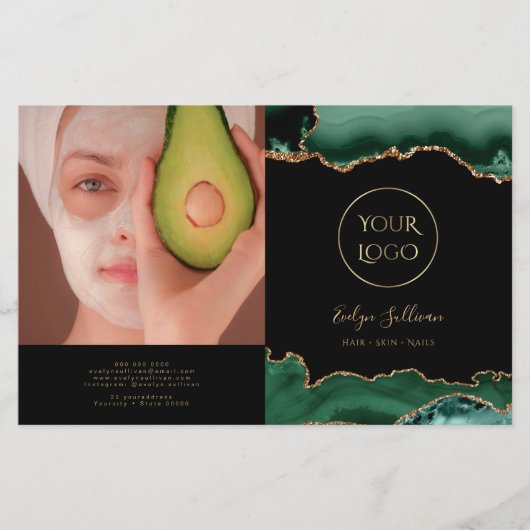 エメラルドグリーンagate二折パンフレット (正面)