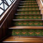 エメラルドグレースアールヌーボー タイル