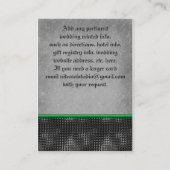 エメラルドケルト十字黒灰色エンクロージャカード エンクロージャーカード (裏面)