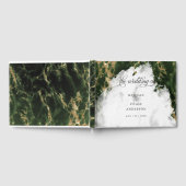 エメラルドゲーデウォーターカラーはだしの花嫁™ ゲストブック (全面)