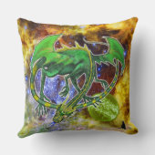 エメラルドコズミックドラゴン クッション (裏面)