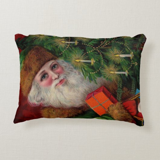 エメラルドサンタ角形枕 アクセントクッション (裏面)