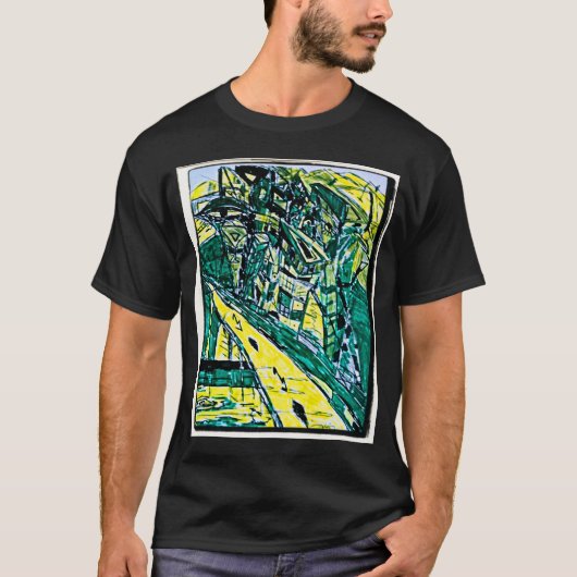エメラルドシティの絵 Tシャツ (正面)