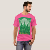 エメラルドシティヴィンテージ旅行ポスター Tシャツ (正面フル)