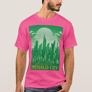 エメラルドシティヴィンテージ旅行ポスター Tシャツ