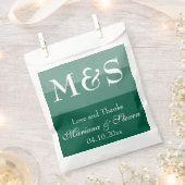 エメラルドシンプルグモダンリー結婚ンの フェイバーバッグ (クリップ留めされた状態)