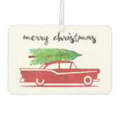 エメラルドシーカーフレザー – クリスマス カーエアーフレッシュナー (裏面)