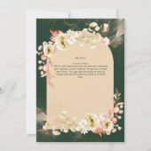 エメラルドシーズンコーラルグリーン結婚フローラ (裏面)