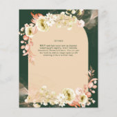 エメラルドシーズンコーラルグリーン結婚フローラ (裏面)