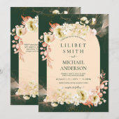 エメラルドシーズンコーラルグリーン結婚フローラ (正面/裏面)