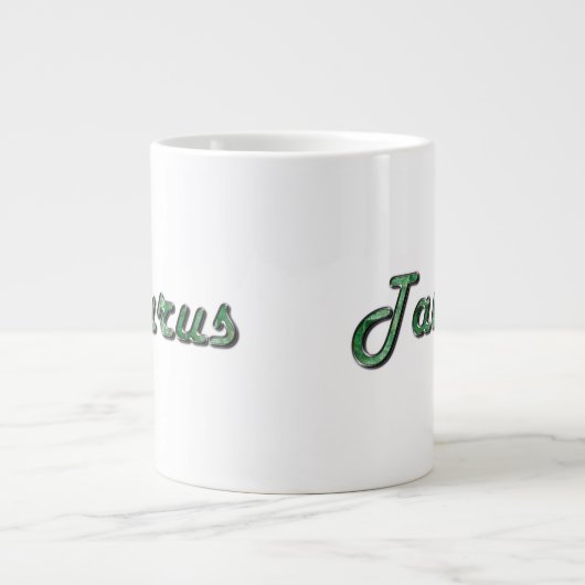 エメラルドジェムストーンのタウロス ジャンボコーヒーマグカップ (正面)