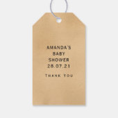 エメラルドジェムストーンヴィンテージ鍵 ギフトタグ (裏面)