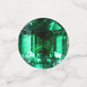 エメラルドジェムストーン誕生日 コンフェッティ (スモール正面)