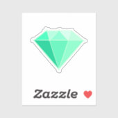 エメラルドジェムストーン。ジュエリー.55結婚周年 シール (シート)