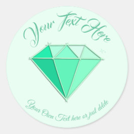 エメラルドジェムストーン。ジュエリー.55結婚周年 ラウンドシール