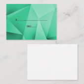 エメラルドジュエル結婚トーン座席表 プレイスカード (正面/裏面)