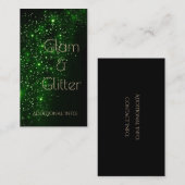 エメラルドスパークル名刺2 名刺 (正面/裏面)