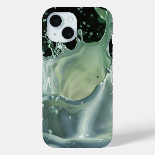 エメラルドスプラッシュダイナミクスiPhoneケース Case-Mate iPhoneケース (裏面)