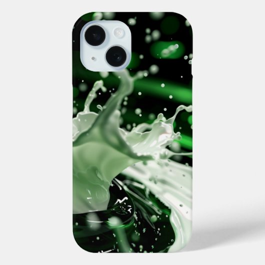 エメラルドスプラッシュダイナミクスiPhoneケース Case-Mate iPhoneケース (裏面)