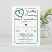 エメラルドダイヤ結婚ンズ20周年記念パーティー 招待状 (スタンド正面)