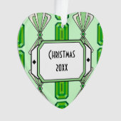 エメラルドデコストライプ オーナメント (正面)