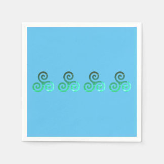 エメラルドトリスケレ古代ケルトのシンボル スタンダードカクテルナプキン