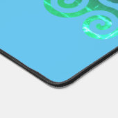 エメラルドトリスケレ古代ケルトのシンボル デスクマット (コーナー)