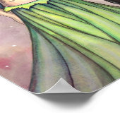 エメラルドドラゴンフェアリーファンタジーアートバイモリーハリソン ポスター (角)