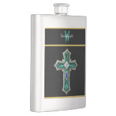 エメラルドドリームスケープ：ダイヤモンドを砕いた十字架 フラスク (右)