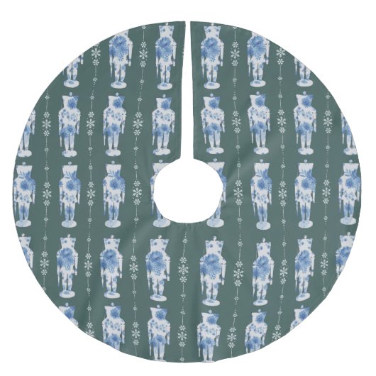 エメラルドナツクラッカーツリースカート ブラッシュドポリエステルツリースカート (正面)