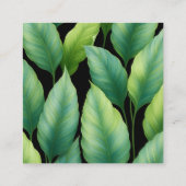 エメラルドハミングバード離れトロピカル結婚ズ エンクロージャーカード (裏面)