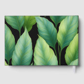 エメラルドハミングバード離れトロピカル結婚ズ ゲストブック (裏面)