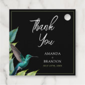 エメラルドハミングバード離れトロピカル結婚ズ フェイバータグ (裏面)