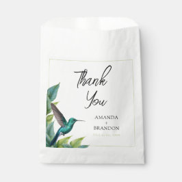 エメラルドハミングバード離れトロピカル結婚ズ フェイバーバッグ