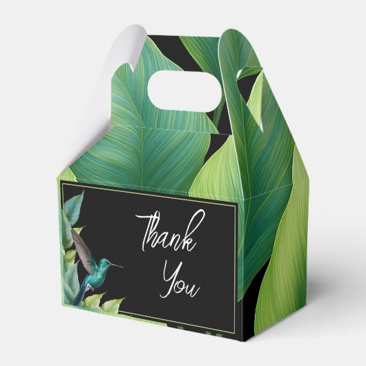 エメラルドハミングバード離れトロピカル結婚ズ フェイバーボックス (正面サイド)