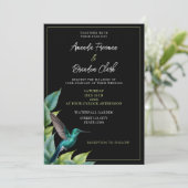 エメラルドハミングバード離れトロピカル結婚ズ 招待状 (スタンド正面)