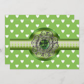 エメラルドハーツパーティーの招待状 招待状 (正面/裏面)