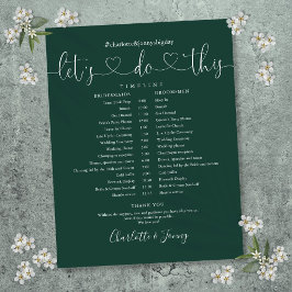 エメラルドハートの結婚式スケジュールタイムライン
