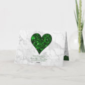 エメラルドハートセントパトリックの日ホリデーカード シーズンカード (裏面)
