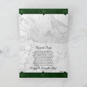 エメラルドハートセントパトリックデーのホリデーカード シーズンカード (内部)