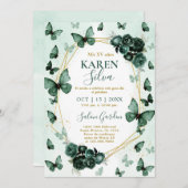 エメラルドバタフライキンセアニェラ招待状 招待状 (正面/裏面)